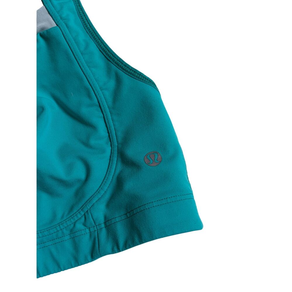 Lululemon Ta Ta Tamer Sports Bra (Teal) - Size 36DD - Picture 2 of 6